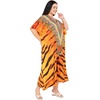 image:imageGypsie Blu Women Plus Size Kaftan Dress Beach Cover Up Maxi Dresses for Women VNeck Kimono Sleeve 1X3XMulti