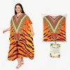 image:imageGypsie Blu Women Plus Size Kaftan Dress Beach Cover Up Maxi Dresses for Women VNeck Kimono Sleeve 1X3XMulti