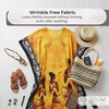 image:imageGypsie Blu Women Plus Size Kaftan Dress Beach Cover Up Maxi Dresses for Women VNeck Kimono Sleeve 1X3XMustard Yellow Tribal