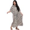 image:imageGypsie Blu Women Plus Size Kaftan Dress Beach Cover Up Maxi Dresses for Women VNeck Kimono Sleeve 1X3XOffwhite  Black