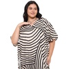 image:imageGypsie Blu Women Plus Size Kaftan Dress Beach Cover Up Maxi Dresses for Women VNeck Kimono Sleeve 1X3XOffwhite  Black