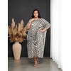 image:imageGypsie Blu Women Plus Size Kaftan Dress Beach Cover Up Maxi Dresses for Women VNeck Kimono Sleeve 1X3XOffwhite  Black