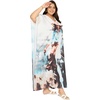 image:imageGypsie Blu Women Plus Size Kaftan Dress Beach Cover Up Maxi Dresses for Women VNeck Kimono Sleeve 1X3XOffwhite