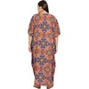 image:imageGypsie Blu Women Plus Size Kaftan Dress Beach Cover Up Maxi Dresses for Women VNeck Kimono Sleeve 1X3XOrange  Purple