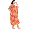 image:imageGypsie Blu Women Plus Size Kaftan Dress Beach Cover Up Maxi Dresses for Women VNeck Kimono Sleeve 1X3XOrange