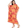 image:imageGypsie Blu Women Plus Size Kaftan Dress Beach Cover Up Maxi Dresses for Women VNeck Kimono Sleeve 1X3XOrange