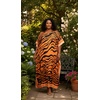 image:imageGypsie Blu Women Plus Size Kaftan Dress Beach Cover Up Maxi Dresses for Women VNeck Kimono Sleeve 1X3XOrange Abstract