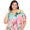 image:imageGypsie Blu Women Plus Size Kaftan Dress Beach Cover Up Maxi Dresses for Women VNeck Kimono Sleeve 1X3XPink
