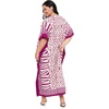 image:imageGypsie Blu Women Plus Size Kaftan Dress Beach Cover Up Maxi Dresses for Women VNeck Kimono Sleeve 1X3XPurple