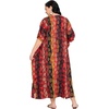 image:imageGypsie Blu Women Plus Size Kaftan Dress Beach Cover Up Maxi Dresses for Women VNeck Kimono Sleeve 1X3XRed