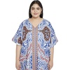 image:imageGypsie Blu Women Plus Size Kaftan Dress Beach Cover Up Maxi Dresses for Women VNeck Kimono Sleeve 1X3XRoyal Blue