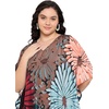 image:imageGypsie Blu Women Plus Size Kaftan Dress Beach Cover Up Maxi Dresses for Women VNeck Kimono Sleeve 1X3XTeal Blue  Rust Brown