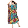 image:imageGypsie Blu Women Plus Size Kaftan Dress Beach Cover Up Maxi Dresses for Women VNeck Kimono Sleeve 1X3XTurquoise