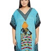 image:imageGypsie Blu Women Plus Size Kaftan Dress Beach Cover Up Maxi Dresses for Women VNeck Kimono Sleeve 1X3XTurquoise Blue