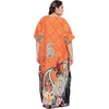 image:imageGypsie Blu Women Plus Size Kaftan Dress Beach Cover Up Maxi Dresses for Women VNeck Kimono Sleeve 1X3XVibrant Orange