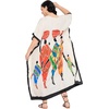 image:imageGypsie Blu Women Plus Size Kaftan Dress Beach Cover Up Maxi Dresses for Women VNeck Kimono Sleeve 1X3XWhite
