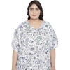 image:imageGypsie Blu Women Plus Size Kaftan Dress Beach Cover Up Maxi Dresses for Women VNeck Kimono Sleeve 1X3XWhite Floral