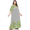 image:imageGypsie Blu Women Plus Size Kaftan Dress Beach Cover Up Maxi Dresses for Women VNeck Kimono Sleeve 1X3XWhite Palm Leaf
