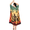 image:imageGypsie Blu Women Plus Size Kaftan Dress Beach Cover Up Maxi Dresses for Women VNeck Kimono Sleeve 1X3XYellow  Orange