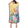 image:imageGypsie Blu Women Plus Size Kaftan Dress Beach Cover Up Maxi Dresses for Women VNeck Kimono Sleeve 1X3XYellow