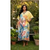 image:imageGypsie Blu Women Plus Size Kaftan Dress Beach Cover Up Maxi Dresses for Women VNeck Kimono Sleeve 1X3XYellow