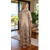 image:imageGypsie Blu Caftan Dress for Women Satin Silk Printed Plus Size  Moo Moo Dress Kimono Sleeve Maxi Gown PartiesBeige