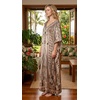 image:imageGypsie Blu Caftan Dress for Women Satin Silk Printed Plus Size  Moo Moo Dress Kimono Sleeve Maxi Gown PartiesBeige