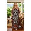 image:imageGypsie Blu Caftan Dress for Women Satin Silk Printed Plus Size  Moo Moo Dress Kimono Sleeve Maxi Gown PartiesBlack  White