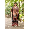 image:imageGypsie Blu Caftan Dress for Women Satin Silk Printed Plus Size  Moo Moo Dress Kimono Sleeve Maxi Gown PartiesBlack Ornate Floral