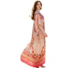 image:imageGypsie Blu Caftan Dress for Women Satin Silk Printed Plus Size  Moo Moo Dress Kimono Sleeve Maxi Gown PartiesBlush