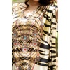 image:imageGypsie Blu Caftan Dress for Women Satin Silk Printed Plus Size  Moo Moo Dress Kimono Sleeve Maxi Gown PartiesCream Zebra