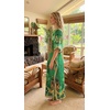 image:imageGypsie Blu Caftan Dress for Women Satin Silk Printed Plus Size  Moo Moo Dress Kimono Sleeve Maxi Gown PartiesEmerald Green