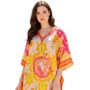 image:imageGypsie Blu Caftan Dress for Women Satin Silk Printed Plus Size  Moo Moo Dress Kimono Sleeve Maxi Gown PartiesLight Beige Baroque