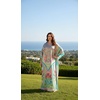 image:imageGypsie Blu Caftan Dress for Women Satin Silk Printed Plus Size  Moo Moo Dress Kimono Sleeve Maxi Gown PartiesLight Pastel Pink
