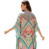 image:imageGypsie Blu Caftan Dress for Women Satin Silk Printed Plus Size  Moo Moo Dress Kimono Sleeve Maxi Gown PartiesLight Pastel Pink