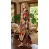 image:imageGypsie Blu Caftan Dress for Women Satin Silk Printed Plus Size  Moo Moo Dress Kimono Sleeve Maxi Gown PartiesMulticolor