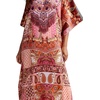 image:imageGypsie Blu Caftan Dress for Women Satin Silk Printed Plus Size  Moo Moo Dress Kimono Sleeve Maxi Gown PartiesOrangered