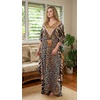 image:imageGypsie Blu Caftan Dress for Women Satin Silk Printed Plus Size  Moo Moo Dress Kimono Sleeve Maxi Gown PartiesWarm Beige