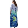 image:imageGypsie Blu Caftan Dress for Women Satin Silk Printed Plus Size  Moo Moo Dress Kimono Sleeve Maxi Gown PartiesWhite Floral